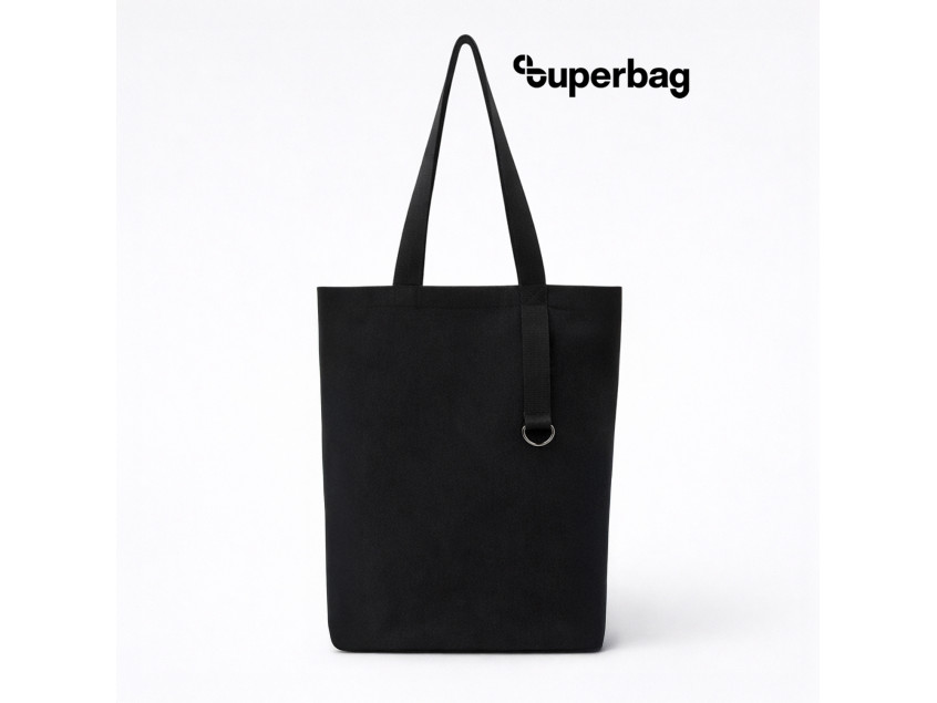 Шоппер/рюкзак Superbag Transformer, с молнией и двумя отделениями (черный)