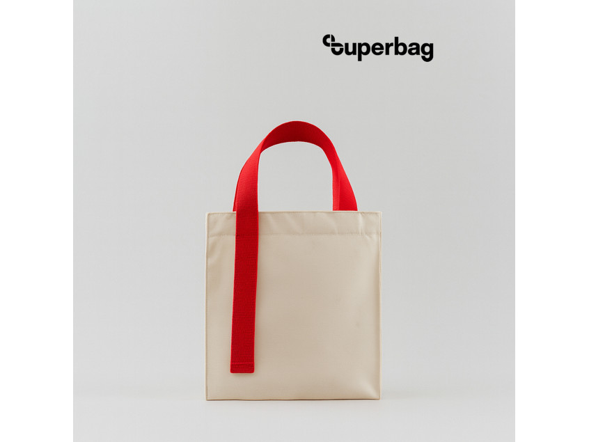 Шоппер Superbag Pack (S) (неокрашенный с красным)