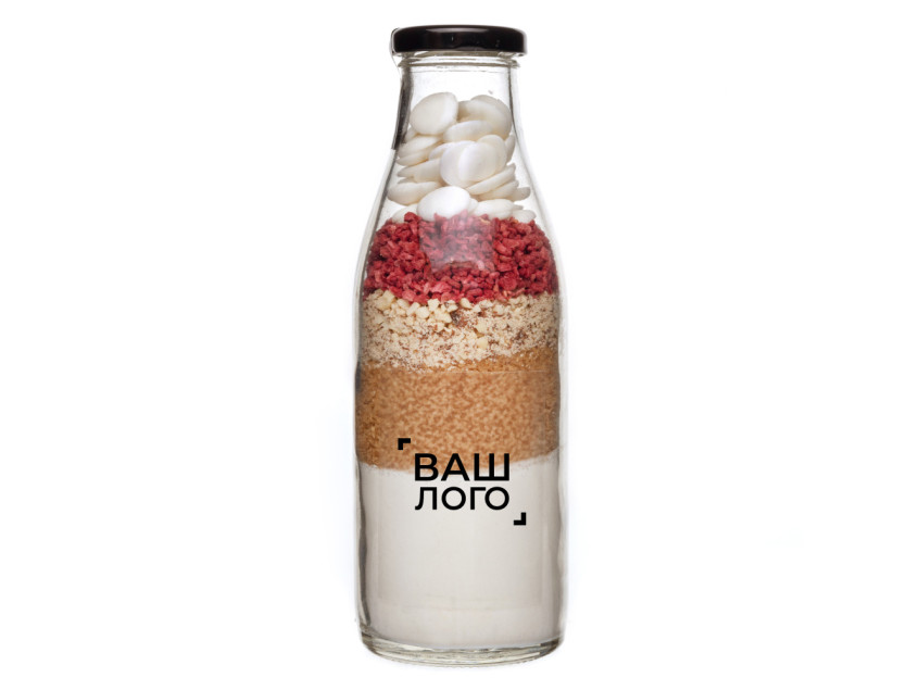 Смесь для выпечки кексов с малиной, миндалем и белым шоколадом 