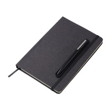 Блокнот А5 NotaBene с металлической шариковой ручкой и подставкой для телефона