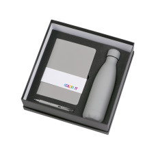 Подарочный набор Color it с блокнотом, металлической ручкой и термобутылкой