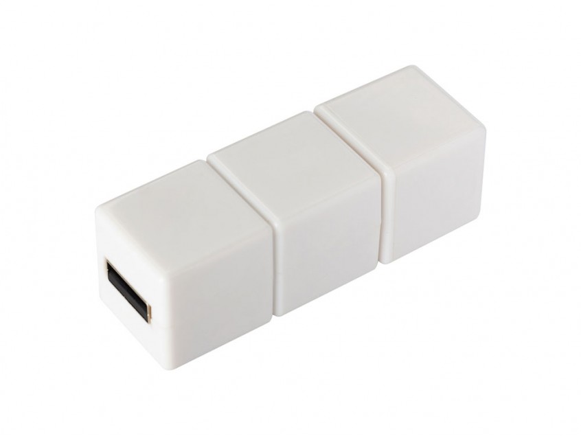 USB 2.0- флешка на 64 Гб матовая поворотная