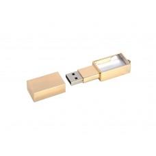 USB 2.0- флешка на 8 Гб кристалл в металле