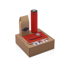 Набор Warmpage с термосом, блокнотом, ручкой и чаем