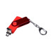 USB 2.0/micro USB/Type-С- флешка на 32 Гб 3-в-1 с поворотным механизмом