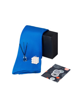 Подарочный набор Re:y. Cocoon с пледом, свечой и диффузором