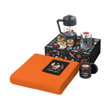 Подарочный набор Re:Moments с пледом, френчпрессом и медом