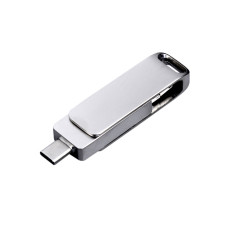 USB 2.0-флешка на 32 Гб 3-в-1 с разъемами Micro USB и USB-C