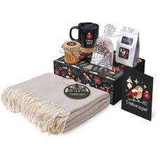 Подарочный набор Re:Nest с пледом, кружкой и вареньем