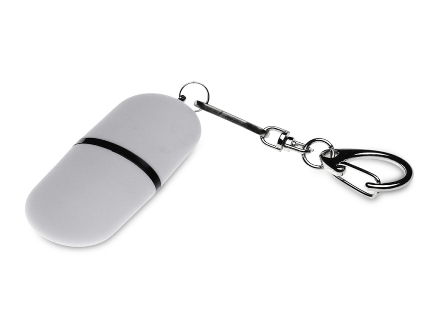 USB 2.0- флешка Goutte Soft-touch на 4 Гб каплевидной формы