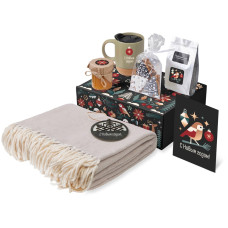 Подарочный набор Re:Nest с пледом, кружкой и вареньем