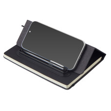 Блокнот А5 NotaBene с металлической шариковой ручкой и подставкой для телефона