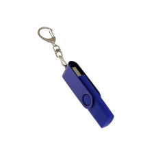 USB 2.0- флешка на 32 Гб с поворотным механизмом и дополнительным разъемом Type-C