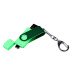USB 2.0/micro USB/Type-С- флешка на 32 Гб 3-в-1 с поворотным механизмом