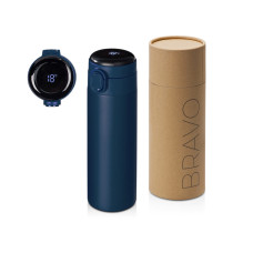 Вакуумная термокружка с индикатором и медной изоляцией Bravo, тубус, 400 мл