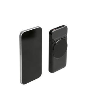 Магнитный беспроводной внешний аккумулятор со встроенными кабелями Мэни, 10000 мАч