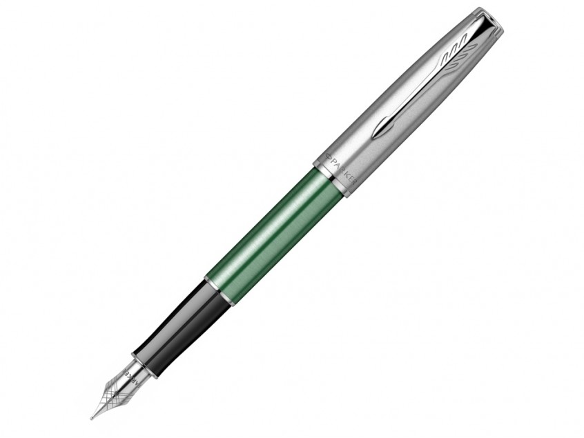 Ручка перьевая Parker Sonnet Essentials Green SB Steel CT