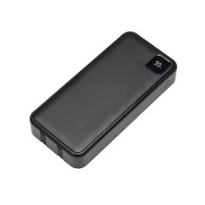 Внешний аккумулятор со встроенными кабелями Фрэйм Про, быстрая зарядка, 20000мач