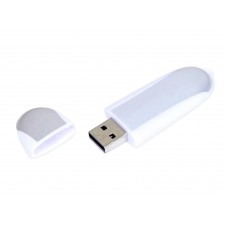 USB 2.0- флешка промо на 4 Гб овальной формы