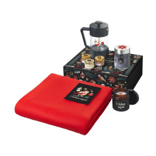 Подарочный набор Re:Moments с пледом, френчпрессом и медом