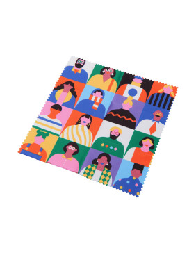 Салфетка для протирания очков с возможностью полноцветной печати