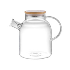 Стеклянный чайник с бамбуковой крышкой Sencha M