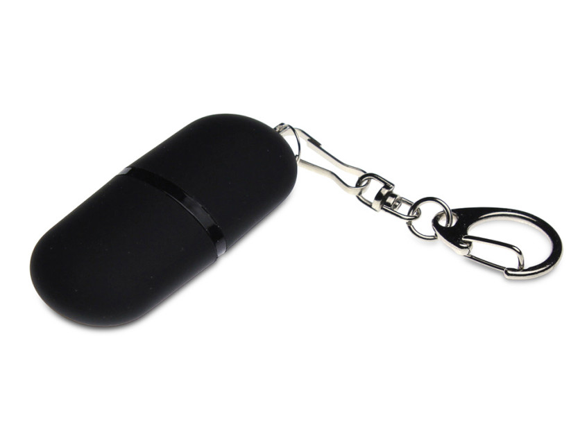 USB 2.0- флешка Goutte Soft-touch на 8 Гб каплевидной формы