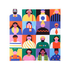 Салфетка для протирания очков с возможностью полноцветной печати