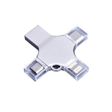 USB 3.0-флешка на 32 Гб 4-в-1 с разъемами Micro USB, Type-C и Lightning