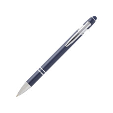 Ручка шариковая с серебристой отделкой Kish