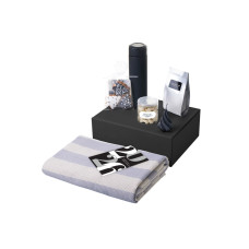 Подарочный набор Re:Warm с пледом, термосом и свечой