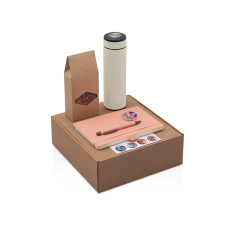 Набор Warmpage с термосом, блокнотом, ручкой и чаем