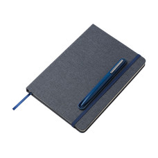 Блокнот А5 NotaBene с металлической шариковой ручкой и подставкой для телефона