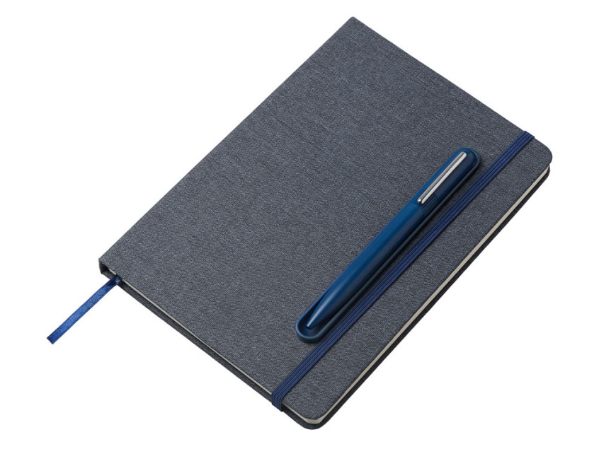 Блокнот А5 NotaBene с металлической шариковой ручкой и подставкой для телефона