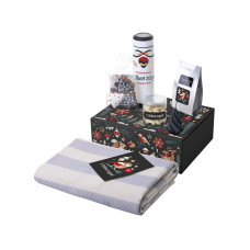 Подарочный набор Re:Warm с пледом, термосом и свечой