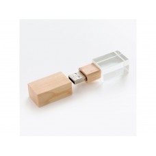 USB 2.0- флешка на 8 Гб кристалл дерево