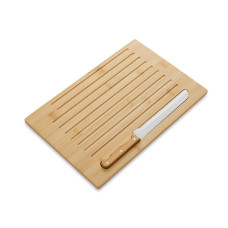 Разделочная доска из бамбука Круста с хлебным ножом