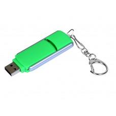 USB 2.0- флешка промо на 4 Гб с прямоугольной формы с выдвижным механизмом