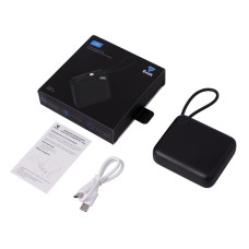 Внешний аккумулятор со встроенным кабелем Liri, QC/PD, 10000 мАч