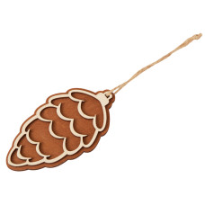 Деревянная подвеска на елку Cedar