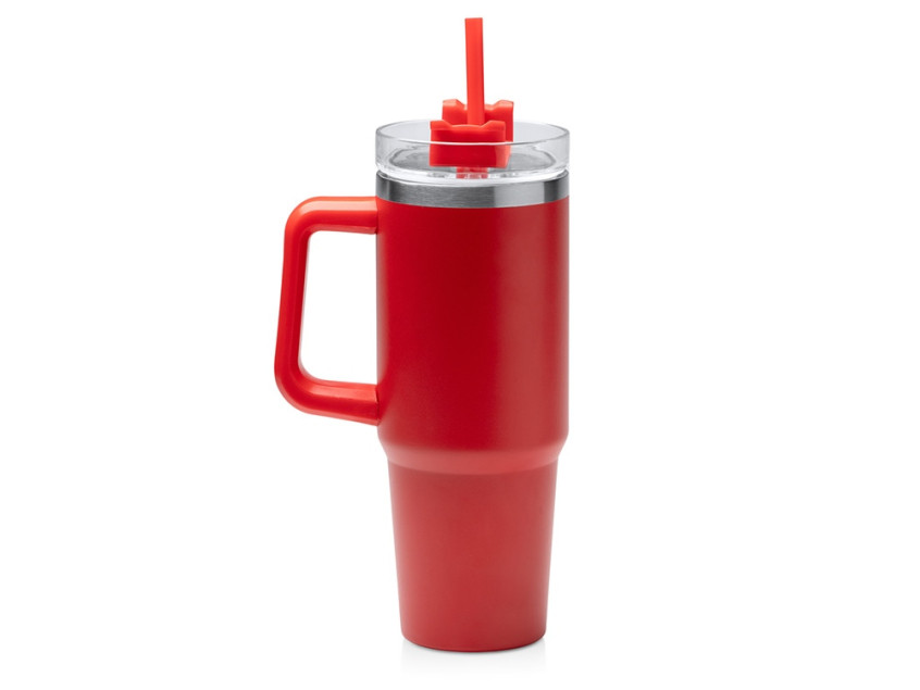 Термокружка Крэнстон с трубочкой и поворотной крышкой, 850 мл