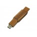 USB 2.0- флешка на 64 Гб прямоугольной формы с раскладным корпусом