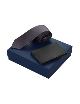 Подарочный набор Long River: обложка для паспорта, галстук