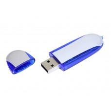 USB 2.0- флешка промо на 4 Гб овальной формы