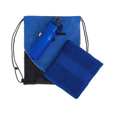 Спортивный набор со стальной бутылкой и полотенцем Advanced