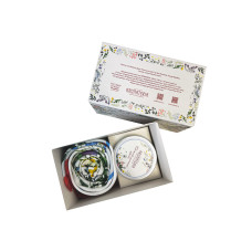 Набор: платок Русский полевой букет и свеча Цветы и травы