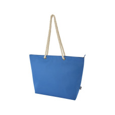 Пляжная сумка-холодильник Panama GRS из переработанных материалов с ручками-шнурками