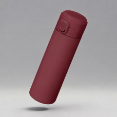 Вакуумная термокружка c кнопкой Guard, soft-touch, 400 мл, тубус