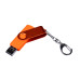 USB 2.0/micro USB/Type-С- флешка на 32 Гб 3-в-1 с поворотным механизмом