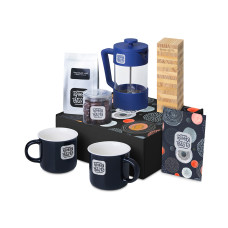 Подарочный набор Re:y. Together  с френчпрессом, кружками и дженгой